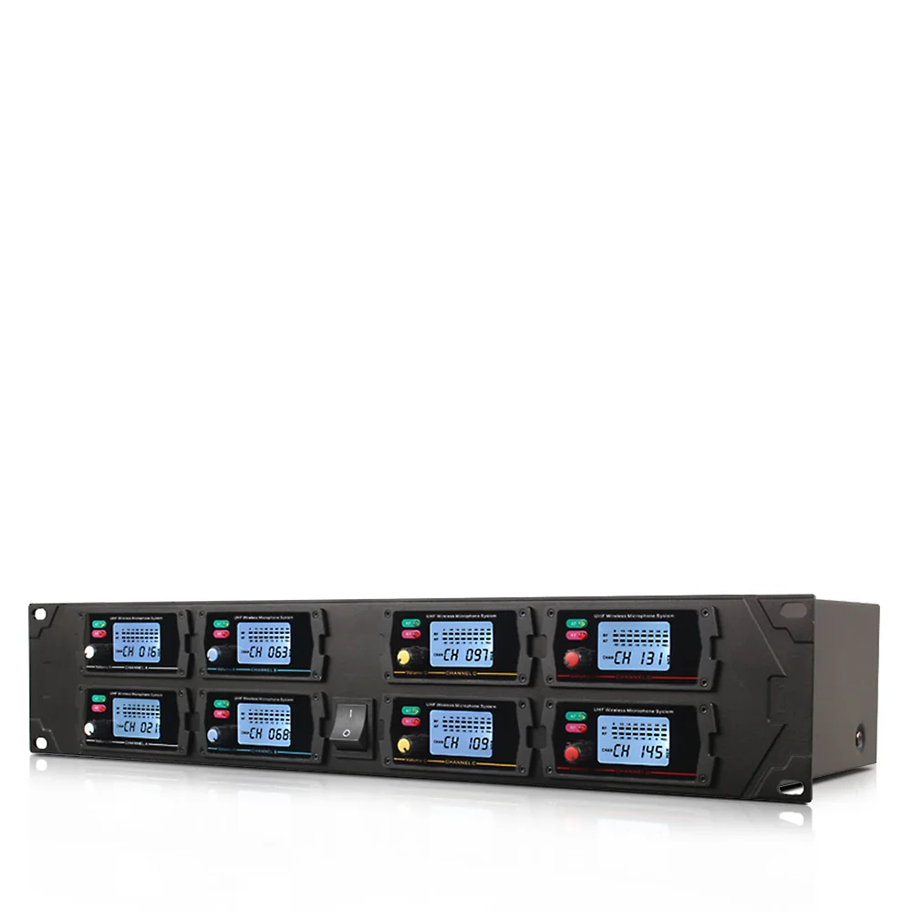Ручной микрофон беспроводные системы для продажи UHF8 канальный конденсаторный с