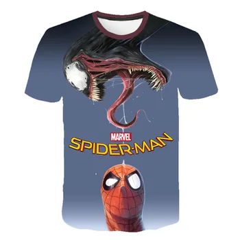 

3D printed spiderman children's t-shirts summer cool cool street style short-sleeved tops for boys and girls