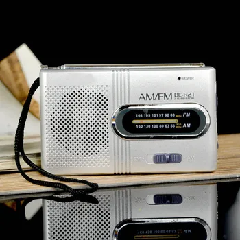

Portable AM/FM Mini Radio with Telescopic Antenna Dual Band Channel Receiver Speaker PUO88