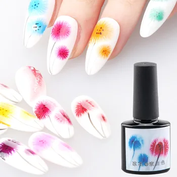 

Watercolor Flower Nail Polish Blooming Gel Smoke Effect Magic Smudge Bubble DIY Varnish Manicure Decoration Nail Gel Set
