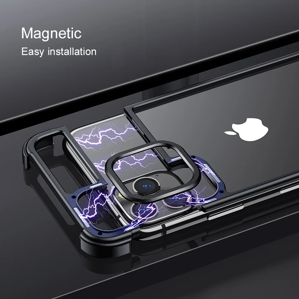 Чехол для телефона с металлической рамкой для Iphone11 11pro, магнитный притяжение, голая машина, защита от падения, чехол для телефона для Iphone11 pro max