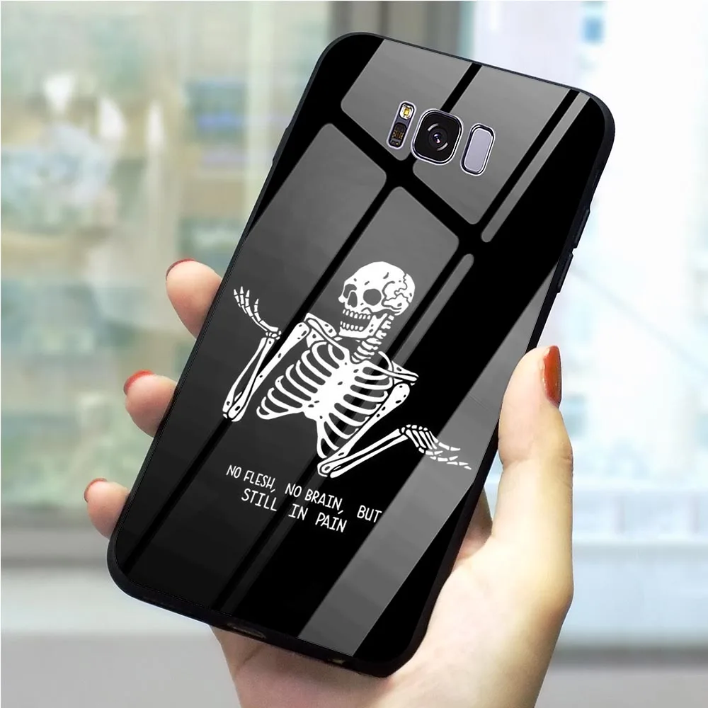 Чехол для телефона Samsung Note 9 защитный чехол из закаленного стекла с изображением