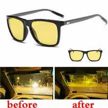 Алюминиевые очки для водителя с ночным видением, унисекс, HD солнцезащитные очки, очки для вождения автомобиля, очки с защитой от ультрафиолета, модные солнцезащитные очки