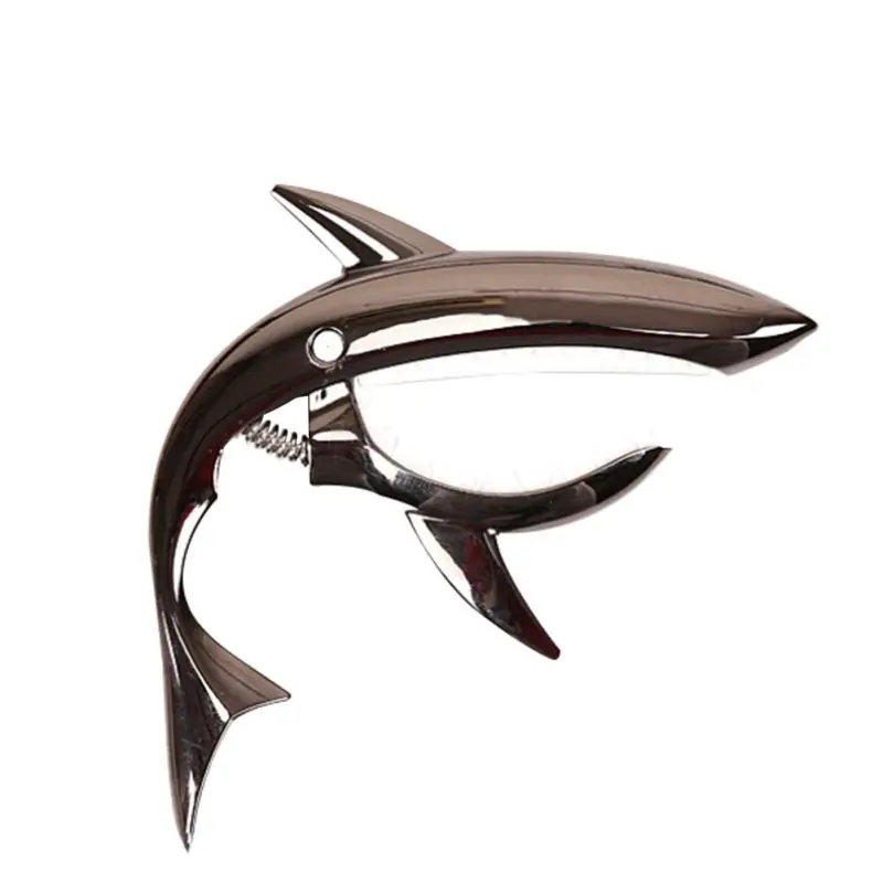 

2019 Hot Popular Music Tools Acoustic Guitar Capo Shark Shape Zinc Alloy Tuner Musical Stringed Instruments Parts Accessories