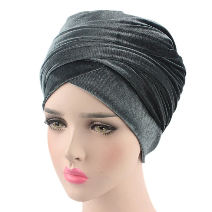 Женские мусульманские хиджабы шляпа длинный хвост банданы шапка-тюрбан шляпа аксессуары для волос JS26