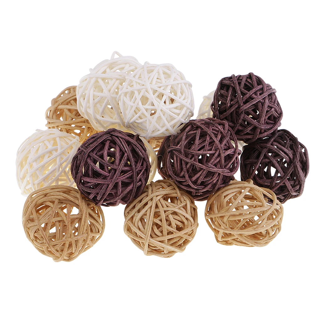 

Colorful Rattan ing Decoration Ball Bag For Wedding Party