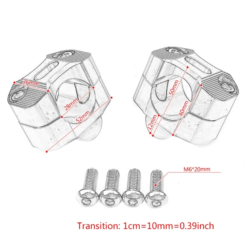 G5AD 28mm Motorcycle Heightening Handlebar Cross-country Locomotive Compression Code Modification Accessories | Автомобили и