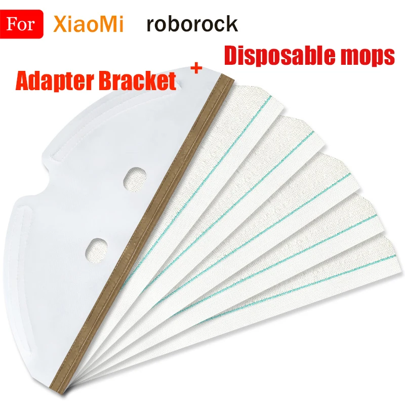 

Mopping Cloth Pads+Bracket+Disposable Mop Cloth Parts For XiaoMi Roborock S50 S55 S5 Max S6 S6 Pure S6 MaxV T6 Vacuum Cleaner