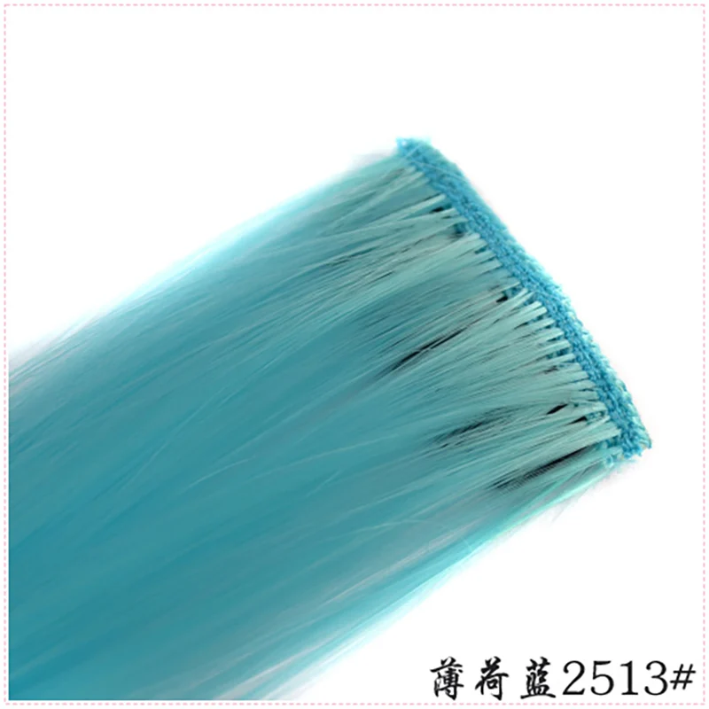 BEIYUFEI 20" Long Straight ombre Synthetic Hair Extension Hair weave one slice one tone hairpieces 31 colors, 10g/pc