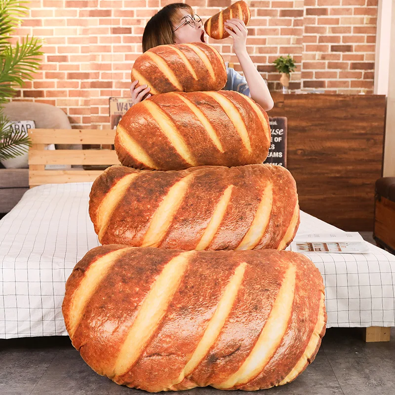 

Replica Bread Pillow 3D Snacks Pillow Butter Bread Pillow Office Food Cushion CHILDREN'S Toy