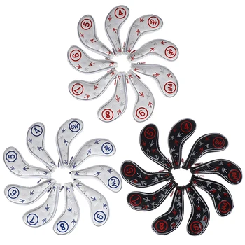 

9Pcs/set Golf Club Iron Head Covers Protector Golf Head Cover Sets Iron Club Head Cover Accessories