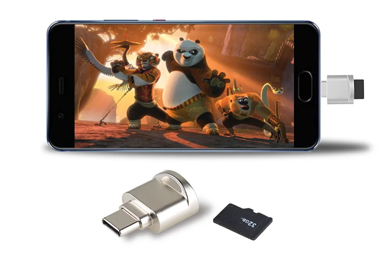 Горячая USB 3,1 Тип C кардридер с цепочкой USB-C TF Micro SD OTG адаптер тип-c считыватель карт памяти для samsung Macbook huawei