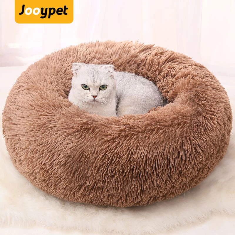 JOOYPET стиль длинные волосы PV ткань теплая роскошная кровать для собаки