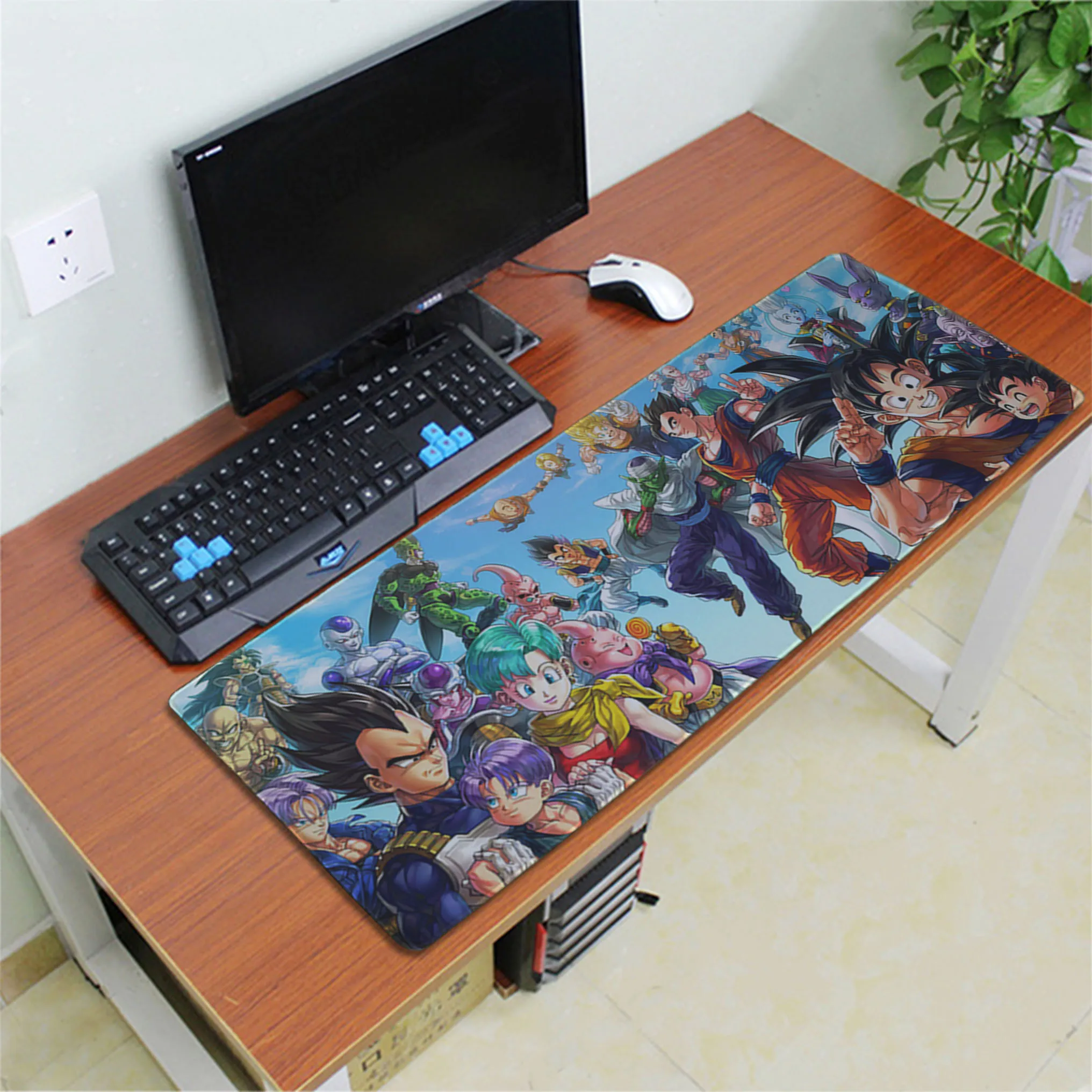 Dragon Ball z padmouse 800x300x2 мм коврик для мыши для ноутбука коврик для мыши Son Gohan notbook компьютерный игровой коврик для мыши геймер игровые коврики