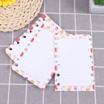 

1 Pc A7 Filler Paper Horizontal Lines Colorful Notebook Papers Notebook Pages Paper Refills for Letters Diary Book Planner Notep