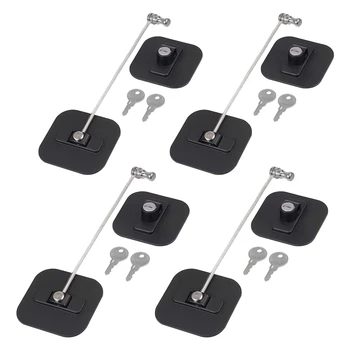 

Refrigerator Locks Baby Fridge Locks Cabinet Drawer Door Lock for Kids Children Baby Black,4 PCS