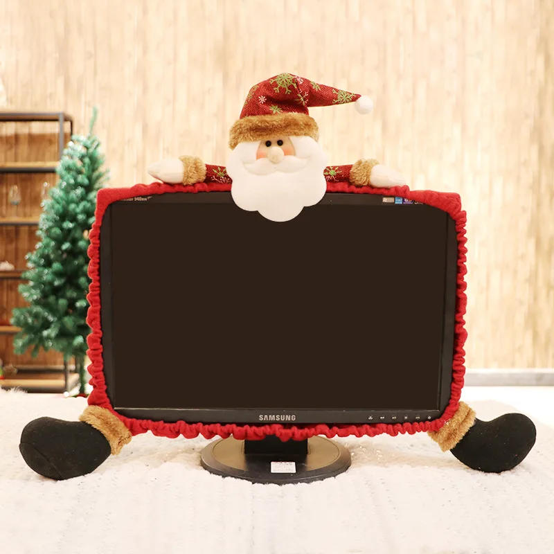 

Christmas Decorations Christmas Computer Set Stereo Cartoon Christmas Decoration Christmas Set Computer Cover Set Fast Shipping