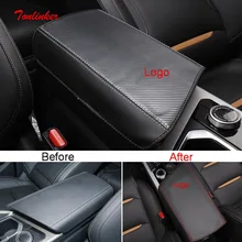 Tonlinker Interior Car Armrest Anti Dirty Cover Stickers For Geely Tugella FY11 2019 20 Car Styling 1 PCS PU Leather Covers