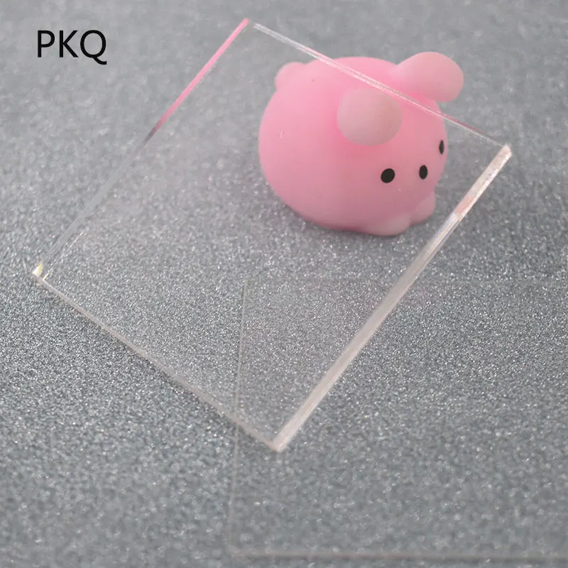 

10pcs 9 sizes Clear Plexiglass Acrylic Sheet Transparent Plastic Sheet Thickness 2mm Acrylic Board Door Window Decoration