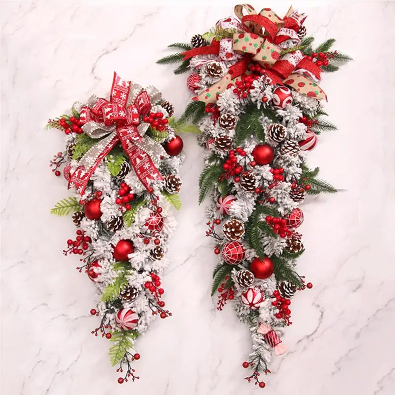 

Christmas Swag Creative Artificial Lovely Teardrop Decoration Door Swag for Home
