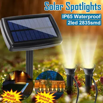 

Mini Warm White Solar Power LED Spotlight Light Outdoor Garden Landscape Lawn Path Wall Lamp for Backyard Driveway Patio