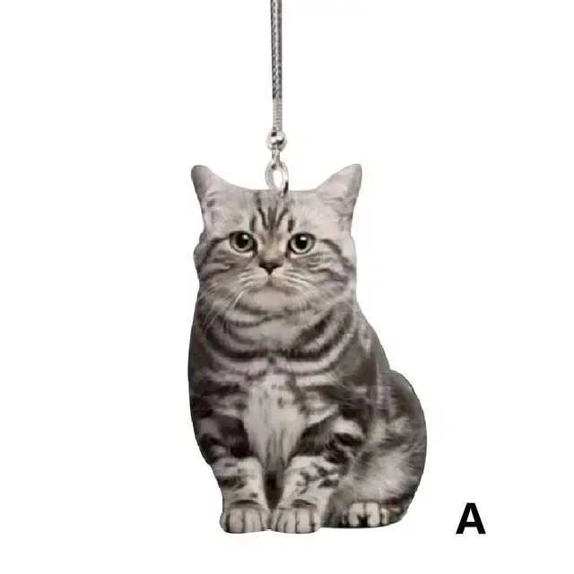 Nette Katze Welpen Auto Hängen Ornament Kätzchen Hund Simulation Innen Tier  Decor Modell Kinder Anhänger Spielzeug Acryl Geschenk Auto - AliExpress