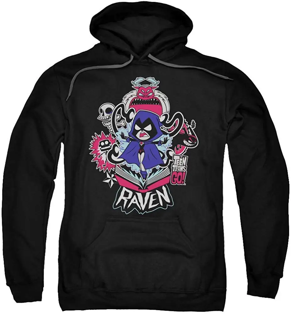 

Teen Titans Go - Raven Adult Pull-Over Hoodie winter summer coat streetwear gym jogger hoodies Sweatshirts