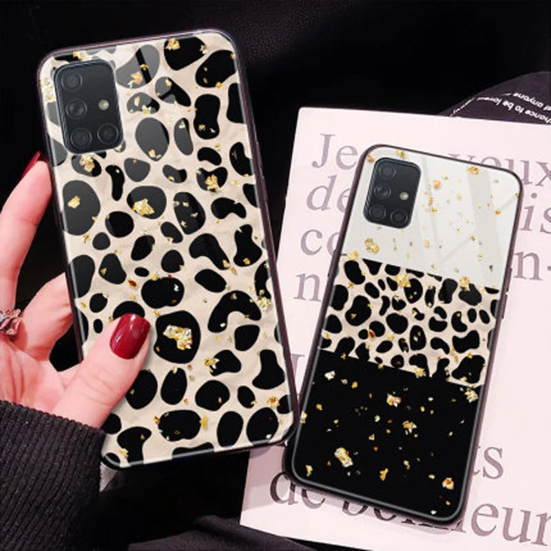 Чехол для Samsung Galaxy A51 A71 A715F A515F мягкий чехол из закаленного стекла с кромкой ТПУ