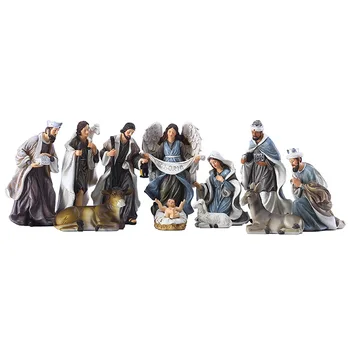 Gray Catholic Nativity Set 1