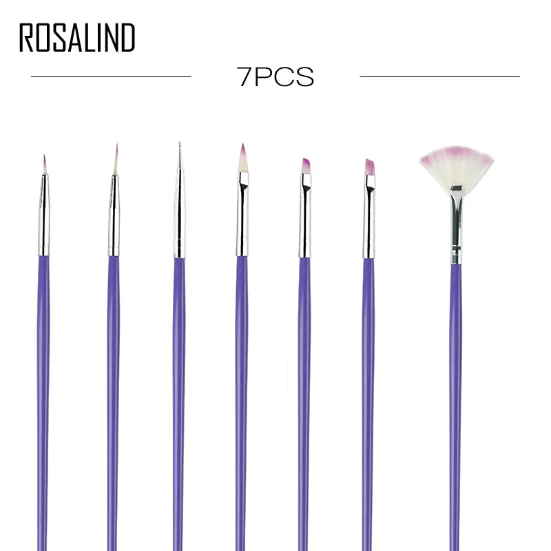 ROSALIND More Pcs/Set кисточки для маникюра Набор инструментов дизайна 3D гель акриловые