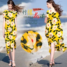 135 см в ширину принтованная шелковая ткань метр 12 мм крепдешин шелковая ткань микро-перспективная креповая ткань оптом шелковая ткань