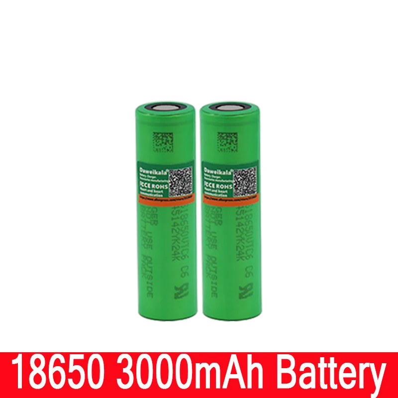 4 шт. / VTC6 18650 V 3000 mAh Li ion 3,7 batera para SONY us18650 vtc6 3000 mAh batera USO+ USB зарядное устройство