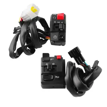 

Hot 22 mm Motorcycle Switch ATV Handlebar Controll Switches Left Right for Horn Button Turn Signal Electric Fog Lamp Light