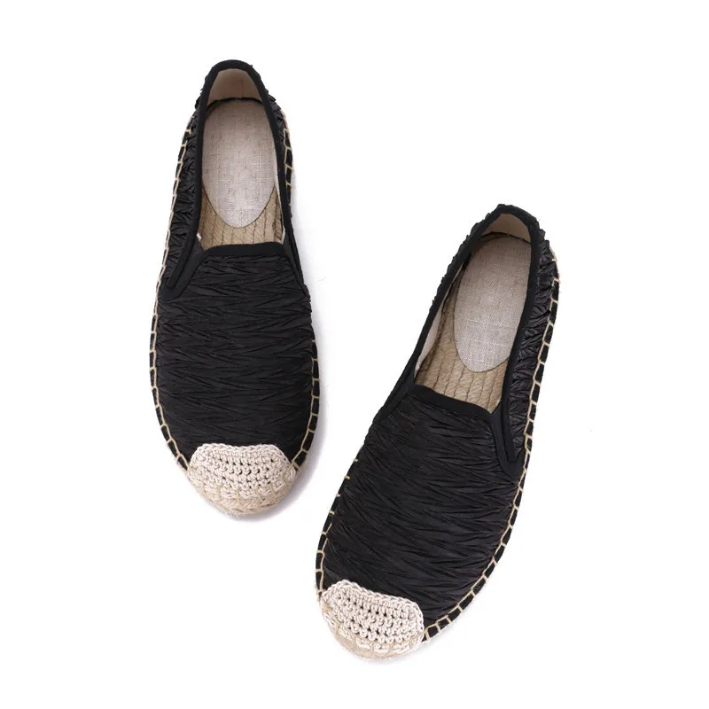 2020 New Spring Summer Women Flats Espadrilles Shoes Swing Slip On Straw Fisherman Shoes Round Toe Rope Lady Flats Loafers Shoes (3)