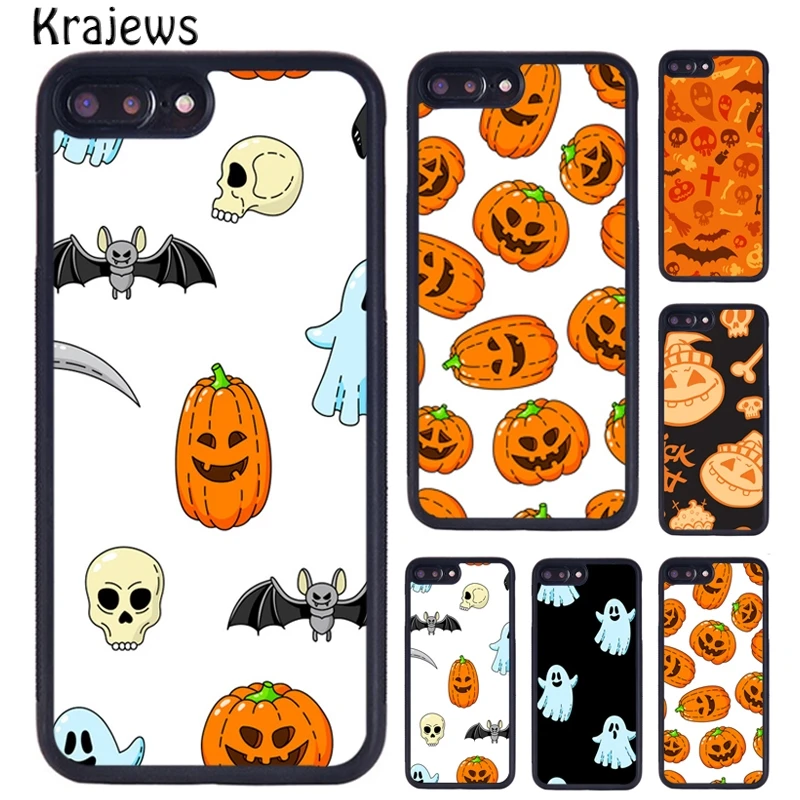 Забавный чехол krajew с изображением тыквы привидения ведьмы для iPhone 5 6 S 7 8 plus 11 12 Pro X