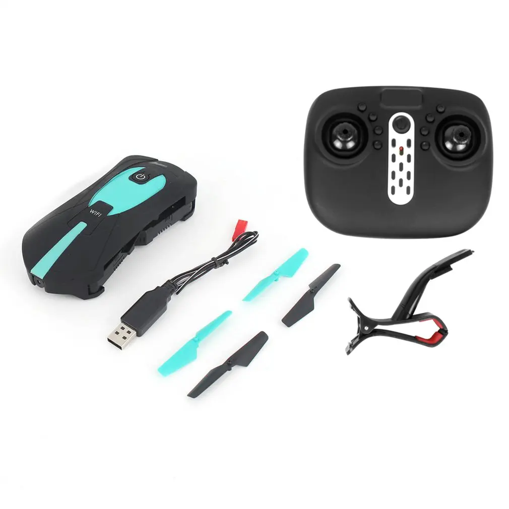 30W with Transmitter JUN YI JY018 дрона с дистанционным управлением с 2.0MP Камера игрушки Складная селфи Карманный Дрон RC Drone 2,4 ГГц 6-Axis Gyro Wifi FPV G-Сенсор удержания высоты - Цвет: 30W with Transmitter