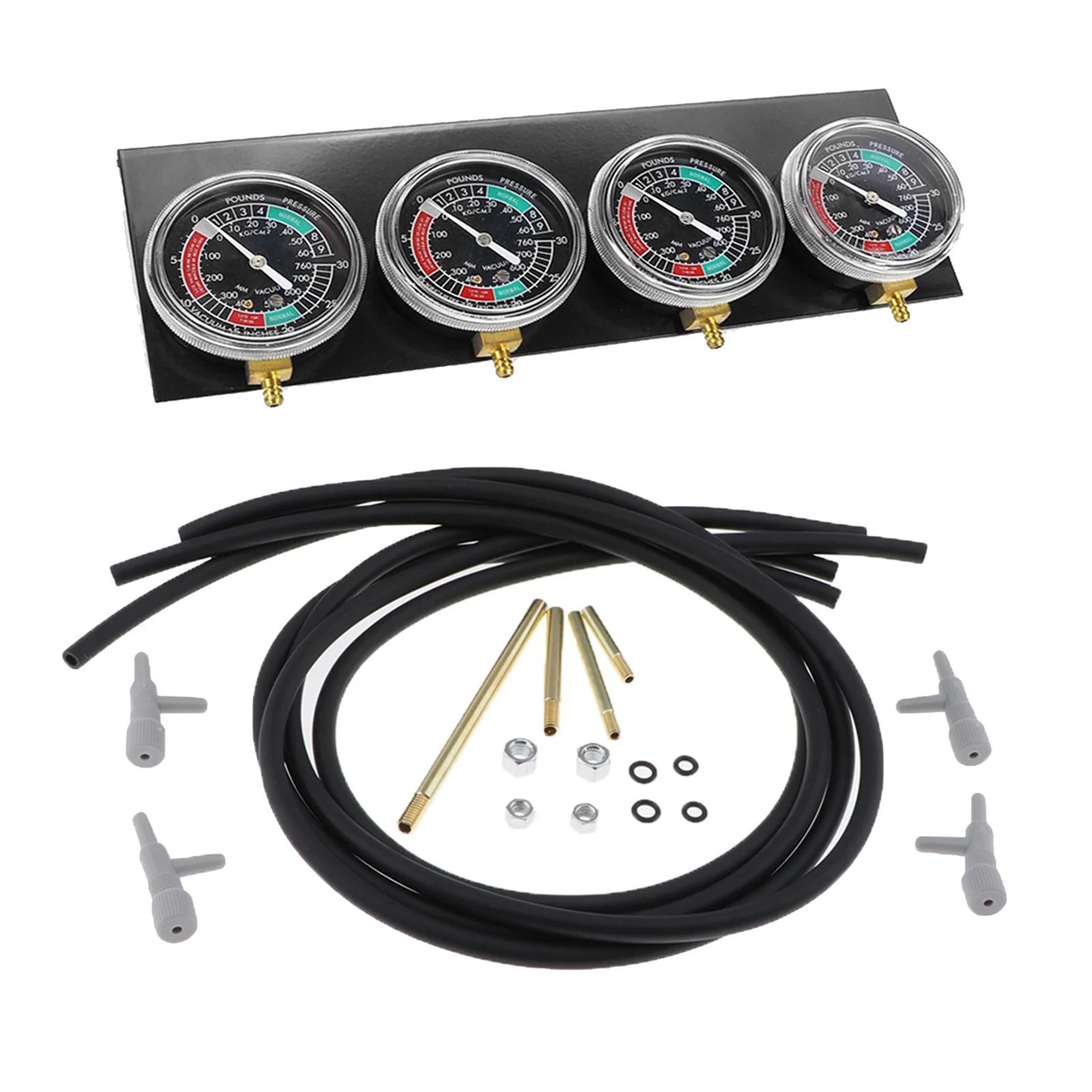 Motorcycle Carb Carburettor Synchronizer Vacuum Balancer Gauge 2 Cylinder Sync Gauges Kit