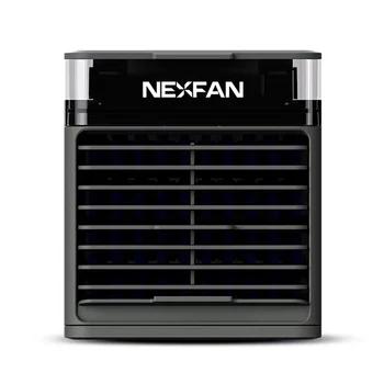 

Air Cooler Mini Portable Air Conditioner Fan Personal Evaporative Cooler Fan Humidifier with 7 Colors LED Light Black