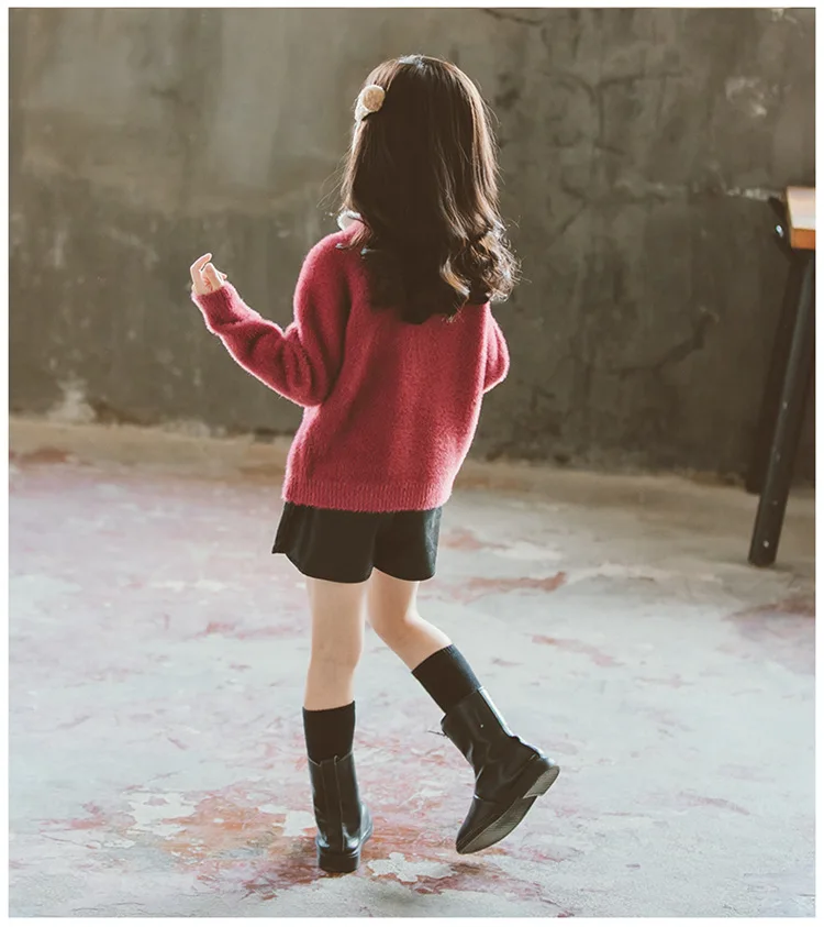 winter tops kids turtleneck sweater for girls autumn winter warm clothing costume children