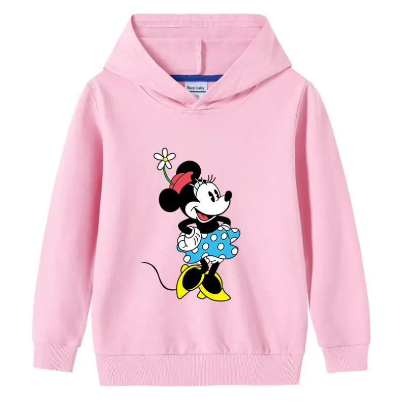 Disney Осенняя кофта с изображением Микки из хлопка для детей одежда девочек и