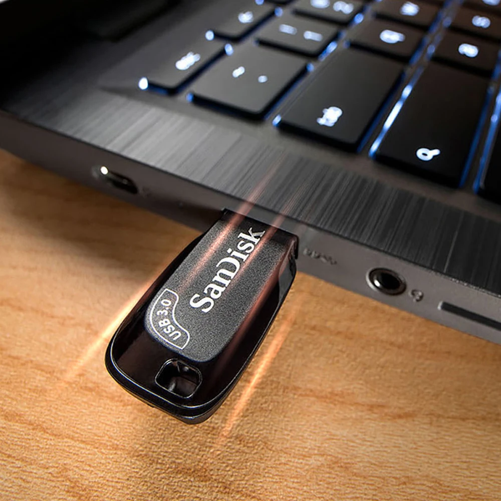 Original Sandisk Usb 3.0 Usb Flash Drive Cz410 32gb 64 128gb 256gb Pen Drive Memory Stick Preto u Disco Mini Pendrive 100 - Imagem 4