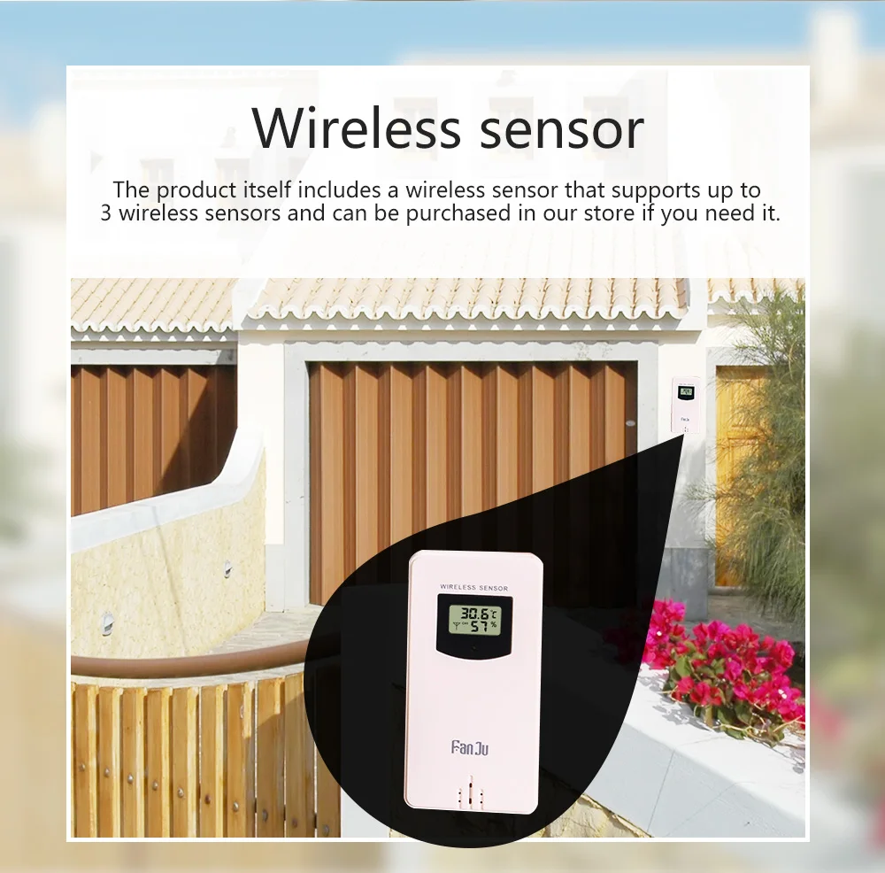 Wi-Fi Метеостанция настенный цифровой будильник Барометр термометр гигрометр FJW4 погода погоды направление ветра