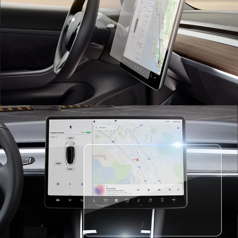 

Автомобильный экран диагональю 15 дюймов для Tesla Model 3/Y, аксессуары для навигатора, сенсорный дисплей, HD-пленка