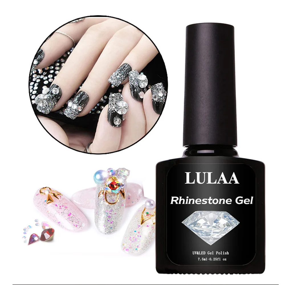 Portable 7.5ml Clear Tools UV Gel Nail Decor Super Sticky Rhinestone Adhesives DIY Art Polish Glue | Красота и здоровье