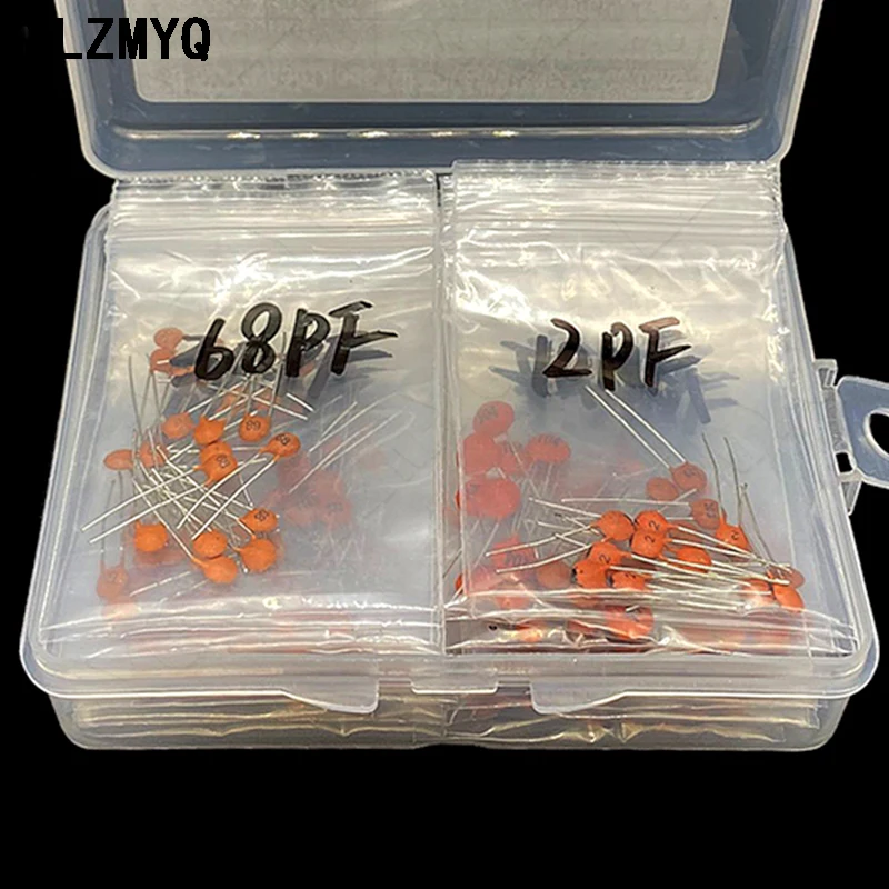 Ceramic Capacitor 300pcs 30Values 2pf-0.1uf 100nf Ceramic Capacitor Kit 2/3/5/10/15/22/30/33/47/68/75/82/100/220/330/470/680/pf/p 1/1.5/2.2/3.3/NF