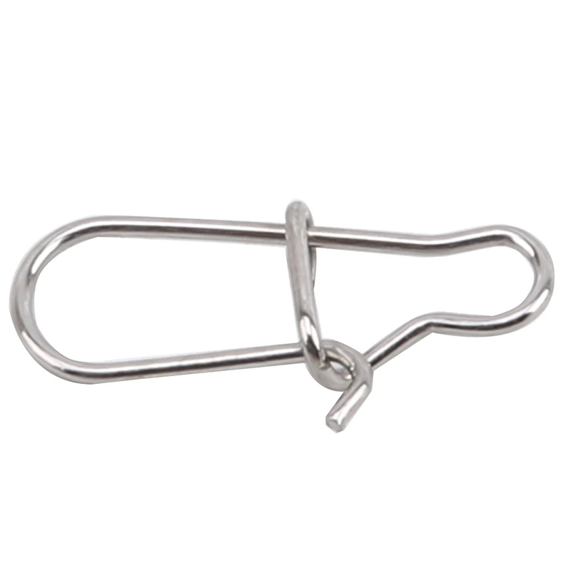 

50pcs Stainless Steel Fishing Connector Hooked Snap Barrel Swivel Hook Lure Carp Tool Accessories Goods For Fishing