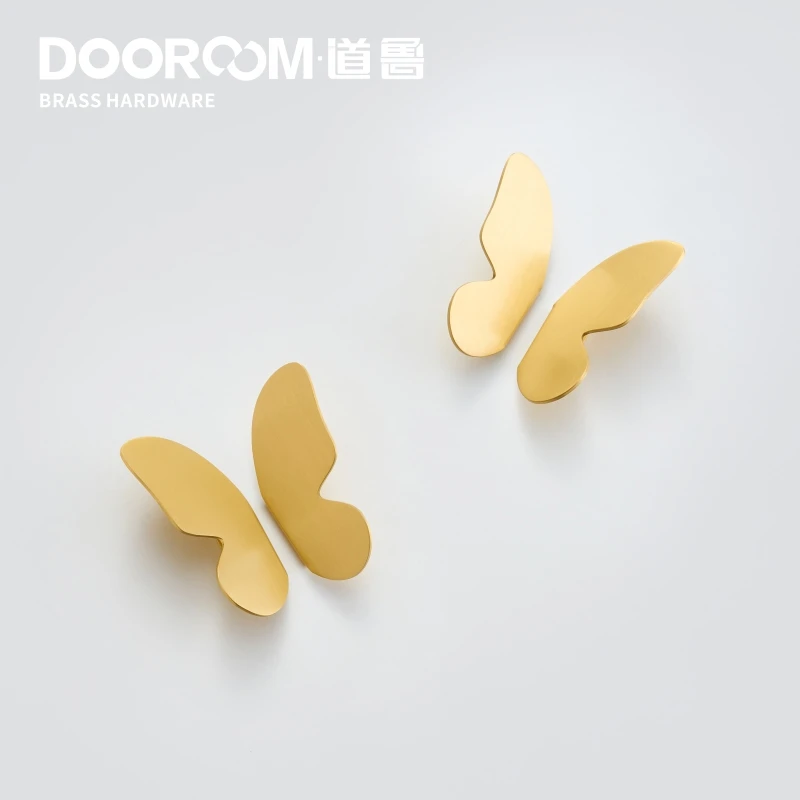 Ручка для мебели Dooroom латунная фурнитура с естественным свежим светом роскошные