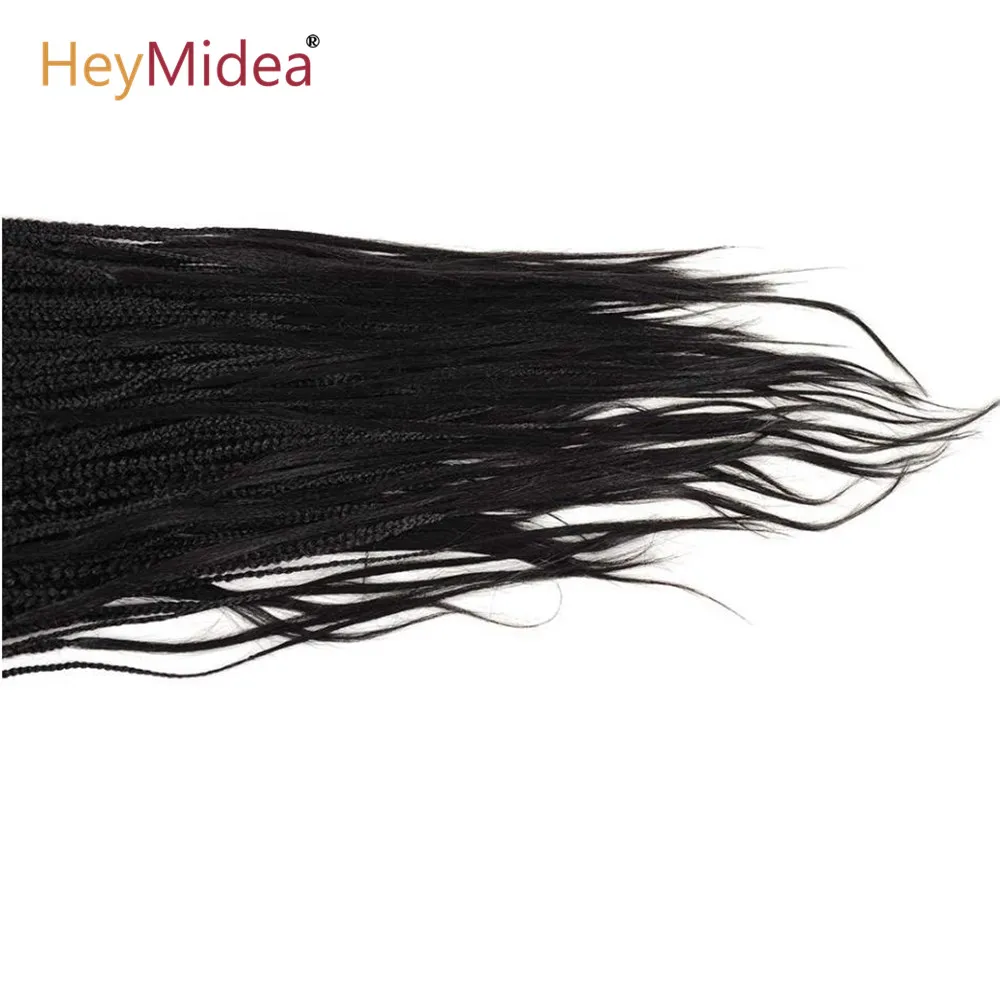 Synthetic Hair Wigs Braided Wigs Synthetic Long Box Braids Wig Black Women Crochet Braiding Hair Heat Resistant Fiber Cosplay Wig HeyMidea