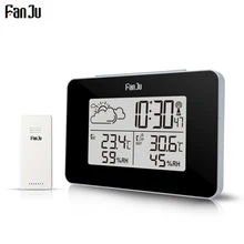 Цифровой будильник Повтор температуры погоды термометр гигрометр датчики