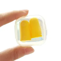 Bouchons d'oreille en éponge Anti bruit, 1 paire, Durable, pratique et écologique, oreillettes de sommeil 